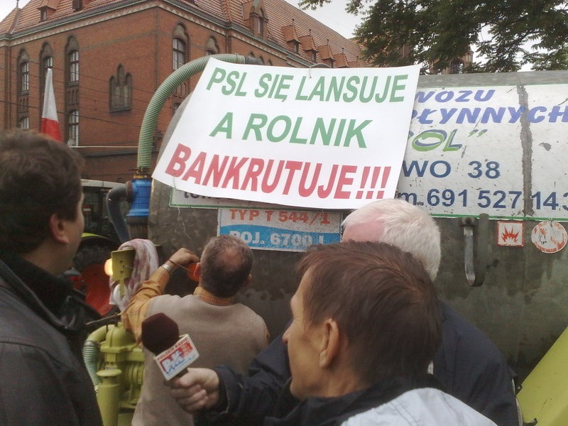 Protest rolników w Bydgoszczy