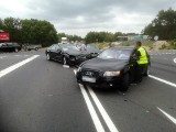 Wypadek pod Zieloną Górą. Dwa audi zderzyły się koło Wilkanowa