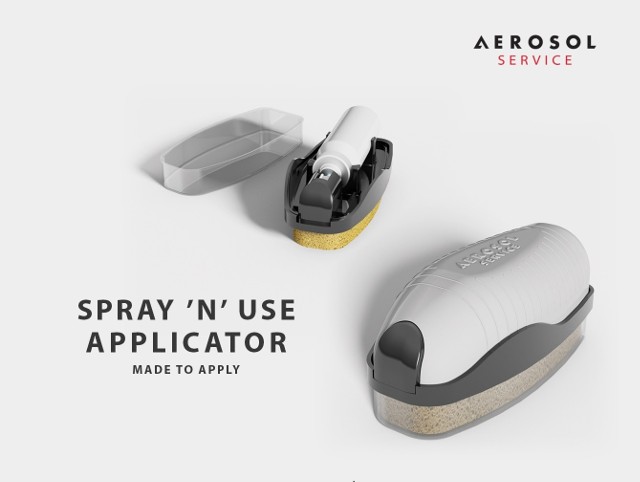 Wyróżniony aplikator spray’n'use spółki Aerosol Service.