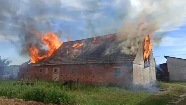 Pożar w Lulewicach koło Białogardu