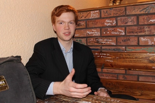 Jakub Płaziuk, młodzieżowy burmistrz Olesna.