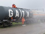 W Jabłonowie wykoleił się pociąg z trującą cieczą - na szczęście, to tylko ćwiczenia