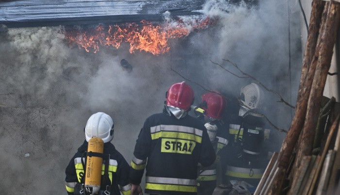 Do pożaru doszło w czwartek 28 stycznia przy ul. Odrzańskiej...