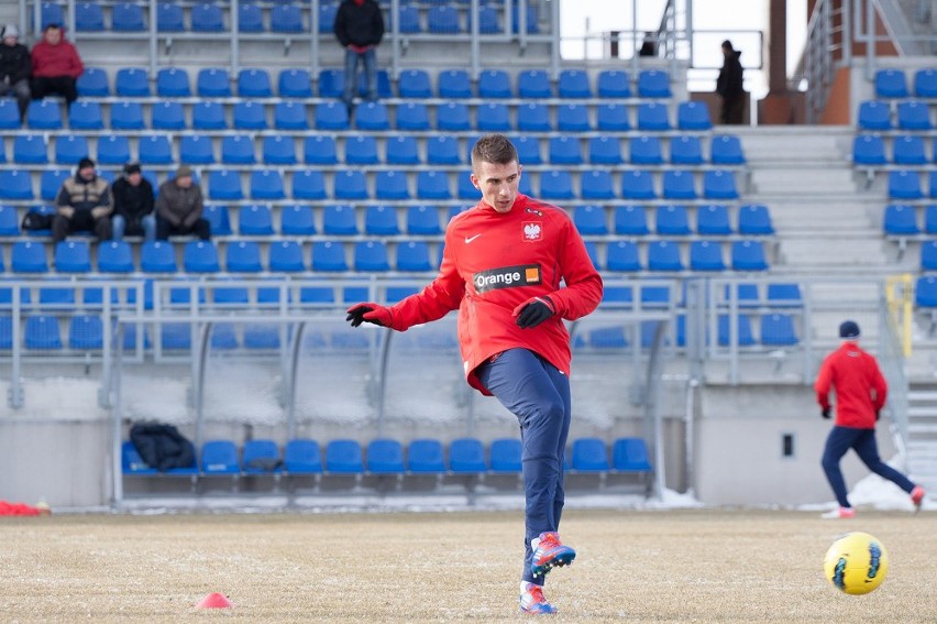 Trening reprezentacji U21 przed meczem z Litwą