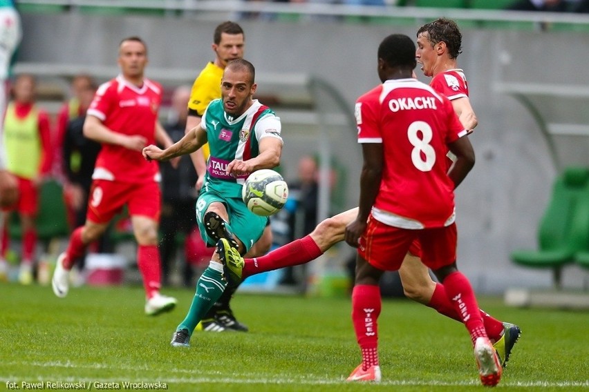 Śląsk Wrocław – Widzew Łódź 1:0. Trzy punkty dla WKS-u (WYNIK, ZDJĘCIA)