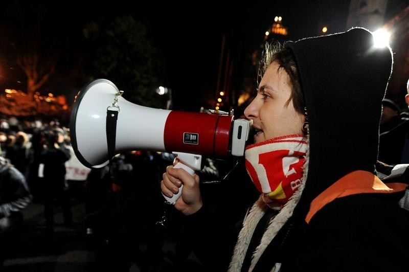 Protest przeciwko ACTA w Szczecinie