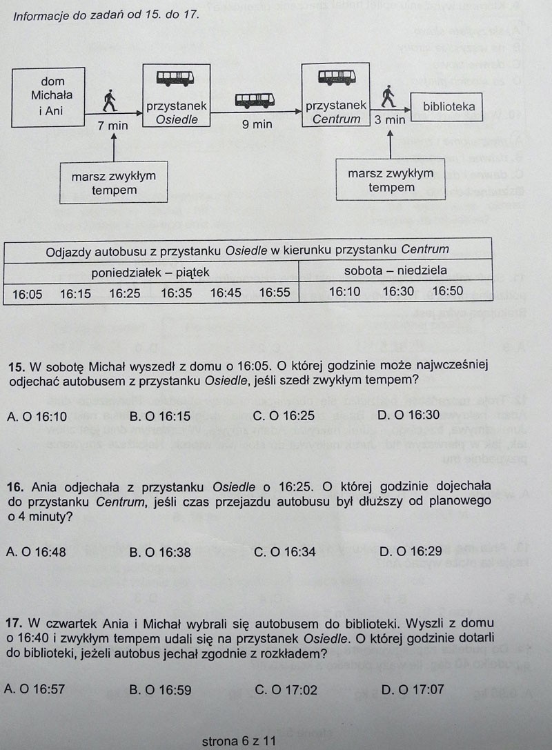 Sprawdzian szóstoklasisty 2013. Arkusz testu.