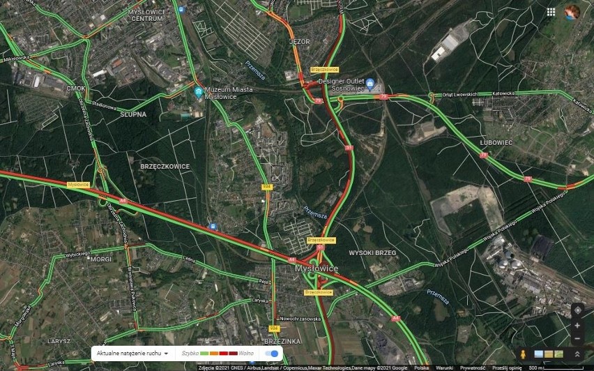 Paraliż dróg w Katowicach. Autostrada A4 oraz trasy DK 86 i DTŚ są zablokowane
