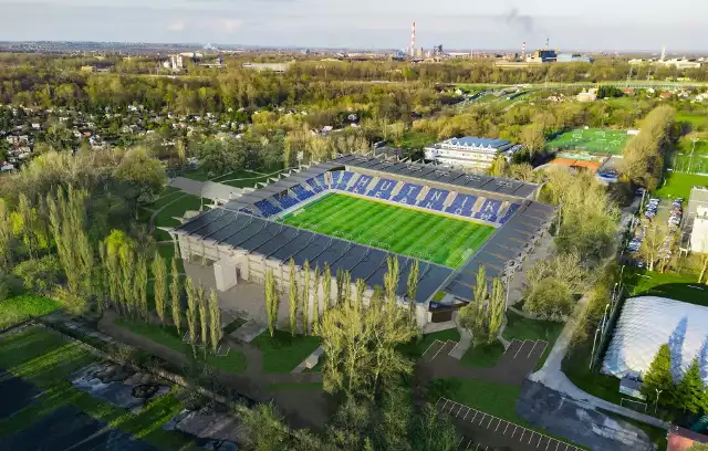 Wizualizacja przebudowy stadionu. Widok z lotu ptaka na wschód