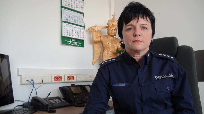 Dorota Tokarz, komendant powiatowy policji w Limanowej...