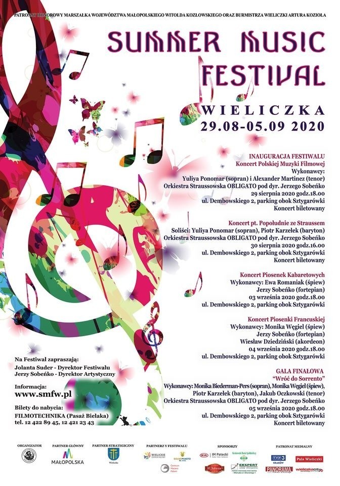Wieliczka. Summer Music Festiwal 2020: z mniejszym rozmachem i w jednym miejscu