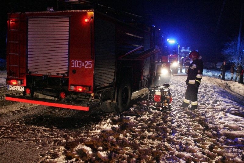 Pożar budynku gospodarczego w Krześniczce.