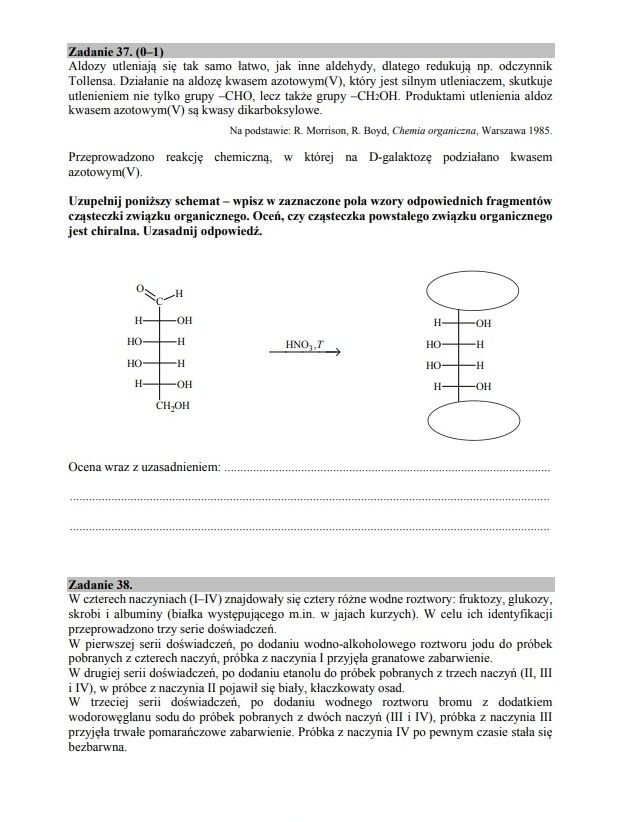 MATURA CHEMIA 2018 [ODPOWIEDZI, ARKUSZE CKE, ZADANIA]...