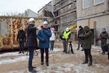 Wojewoda wspiera starania teatru w Kielcach i apeluje do konserwator zabytków o kompromis. Zobaczcie zdjęcia ze spotkania na budowie