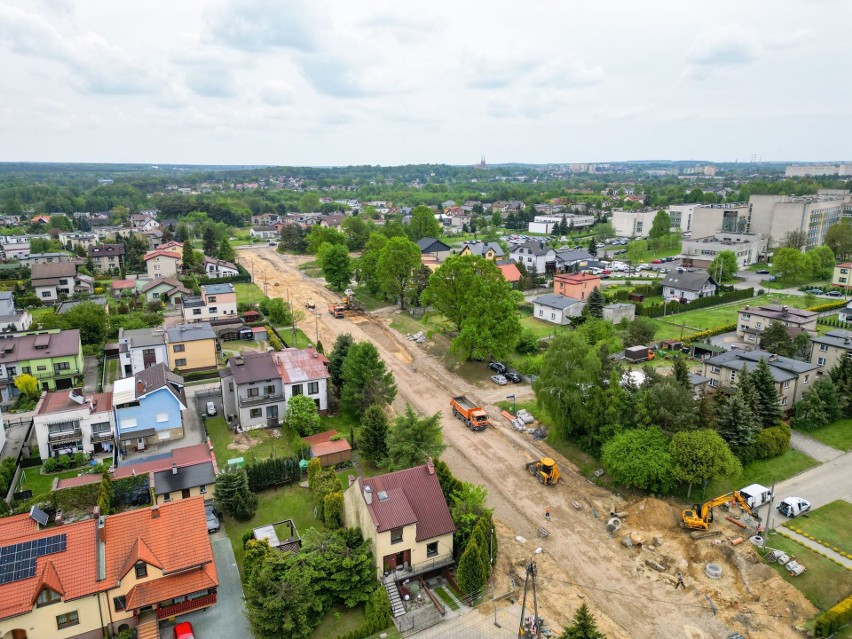 Trwa budowa 200-metrowego odcinka ulicy Storczyków w...