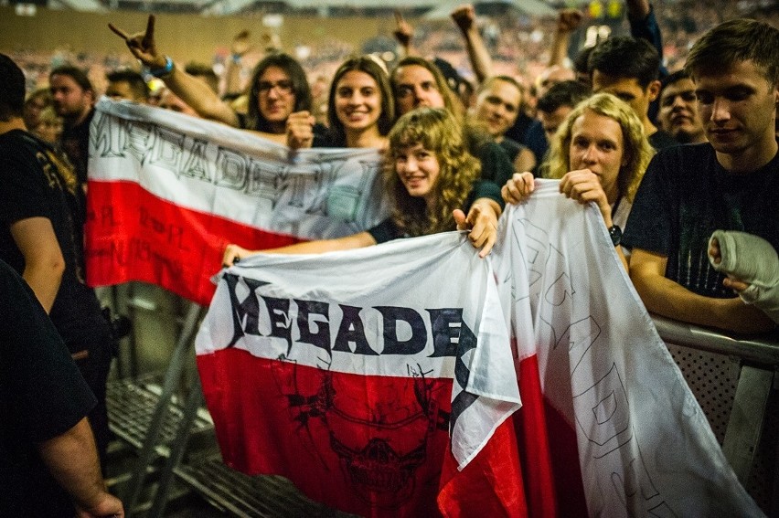 Fani Megadeth podczas koncertu w Spodku 16 czerwca 2018...