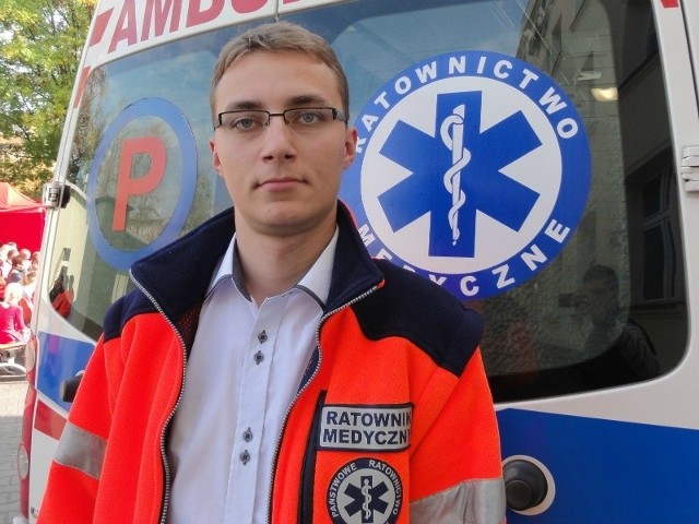 Przemysław Chmaj, ratownik medyczny.
