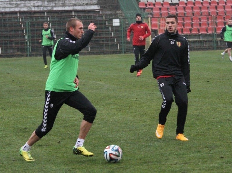 Trening piłkarzy Korony Kielce