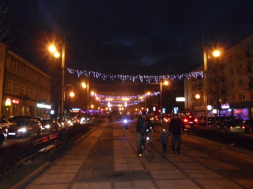 Częstochowa Boże Narodzenie, oświetlenie ulic