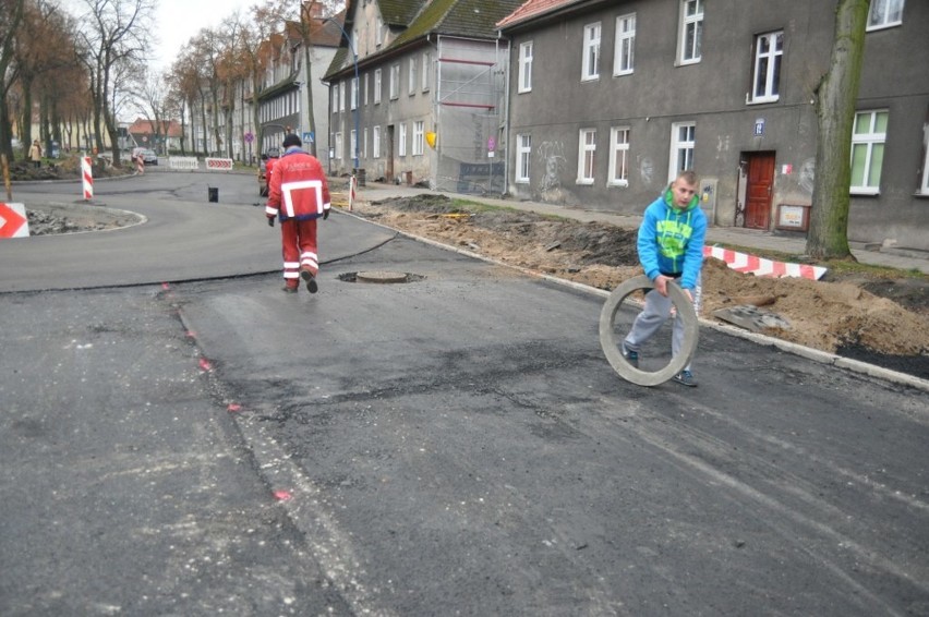 Remont ul. Armii Krajowej w Szczecinku.