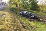 Okolice Brodnicy. Wypadek w Niewierzu. Ranny kierowca został przewieziony do szpitala. Zobacz zdjęcia