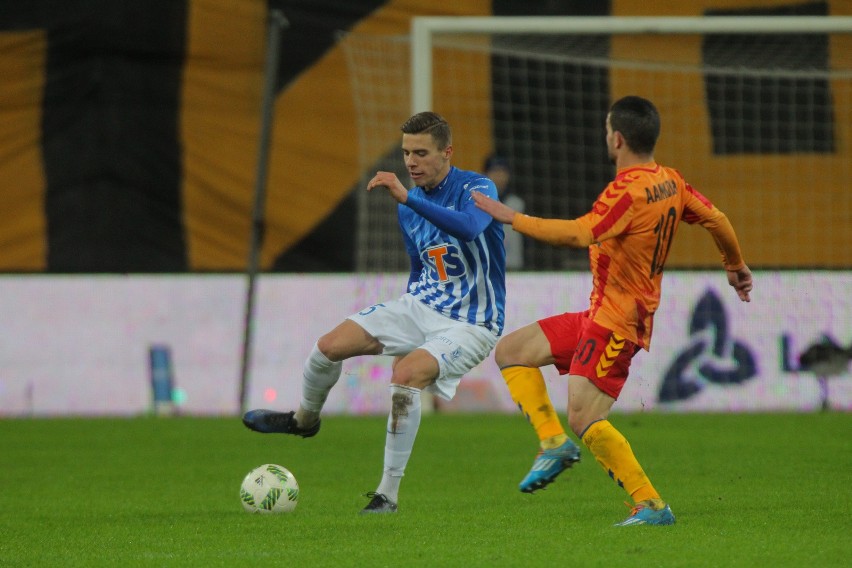 11.12.2016 poznan gd lech poznan korona kielce. jan bednarek...