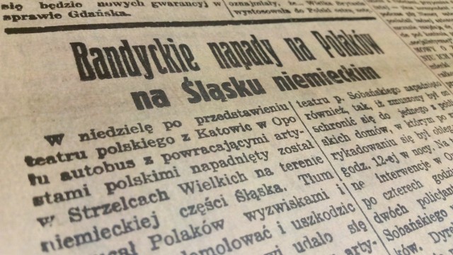 O ataku na autobus aktorów i pobiciu dyrektora Teatru Polskiego doniosła w 1939 r. m.in. Gazeta Robotnicza. Nie był to pierwszy atak na artystów.