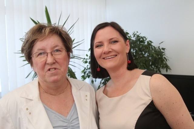 Dr Ida Franiak-Pietryga (z prawej) z prof. dr hab. Marią Bryszewską.
