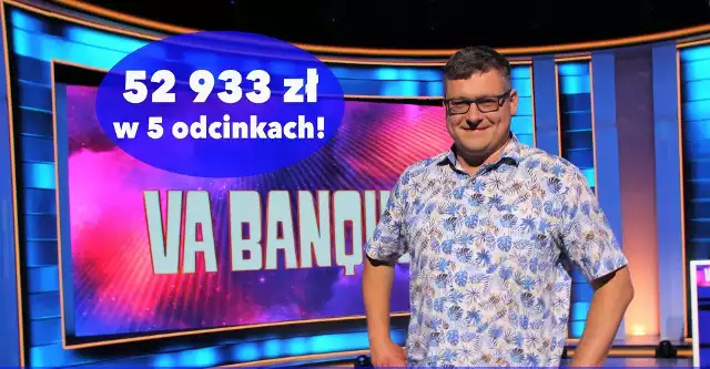 Krzysztof Adamczyk wygrał w teleturnieju "Va banque" prawie 53 tysiące złotych