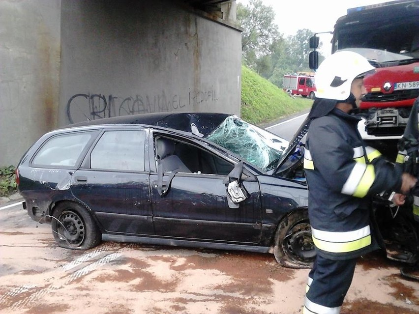 Wypadek w Siołkowej.