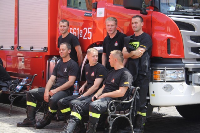 Wodzisławski rynek pełen był strażackich wozów i sprzętu gaśniczego