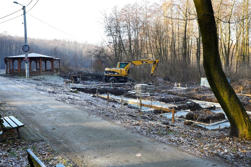 W wielickim Parku na Grabówkach rozpoczęto budowę obiektu...