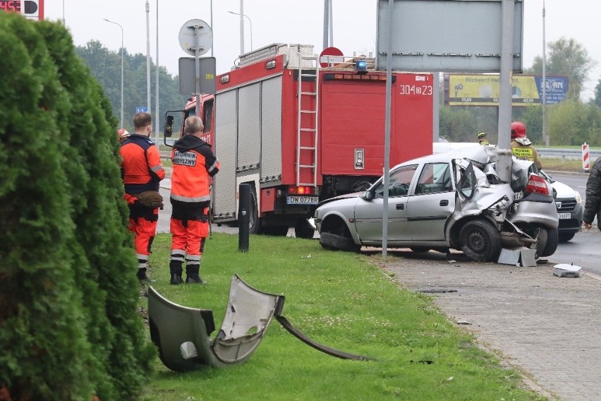 Wypadek na al. Sobieskiego we Wrocławiu 29.09.2020