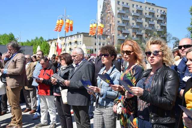 "Oda do radości" na Placu Biegańskiego w Częstochowie