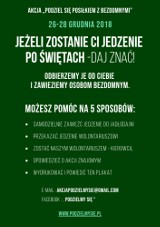 Zostało Ci jedzenie po świętach? Podziel się posiłkiem z bezdomnymi