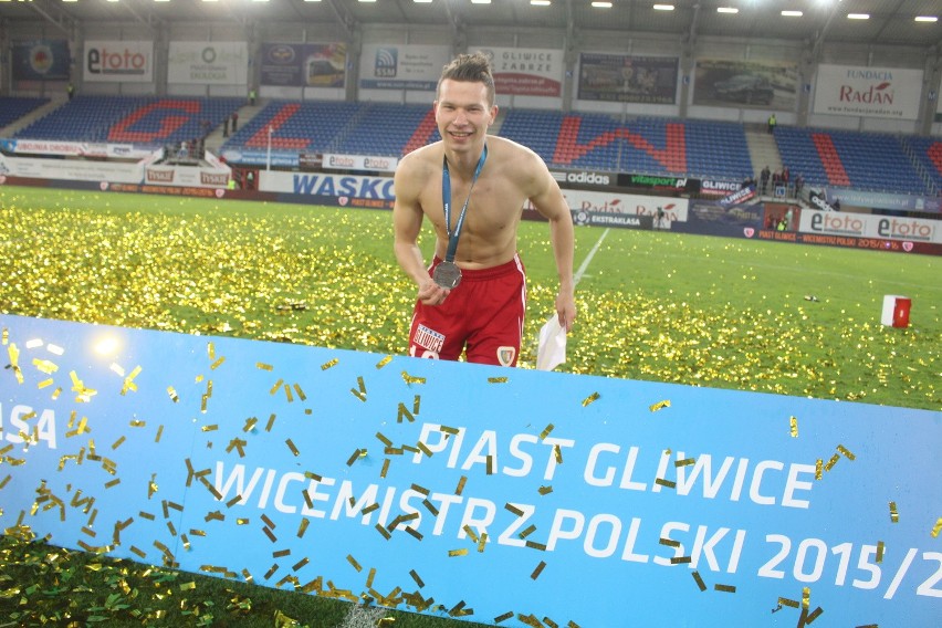 Piast Gliwice świętuje zdobycie wicemistrza Polski