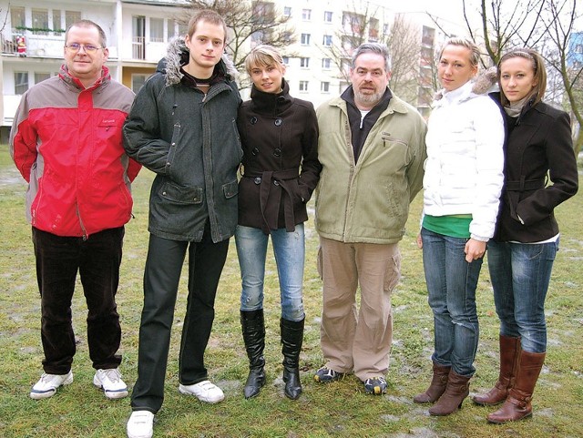 Ekipa szczecineckiej Pomeranii po powrocie ze Spały - od lewej: ojciec Krzysztof Stypa, Wojciech Stypa, Andżelika Kosiba, Andrzej Juniewicz, Alicja Michalska i Alicja Duda.