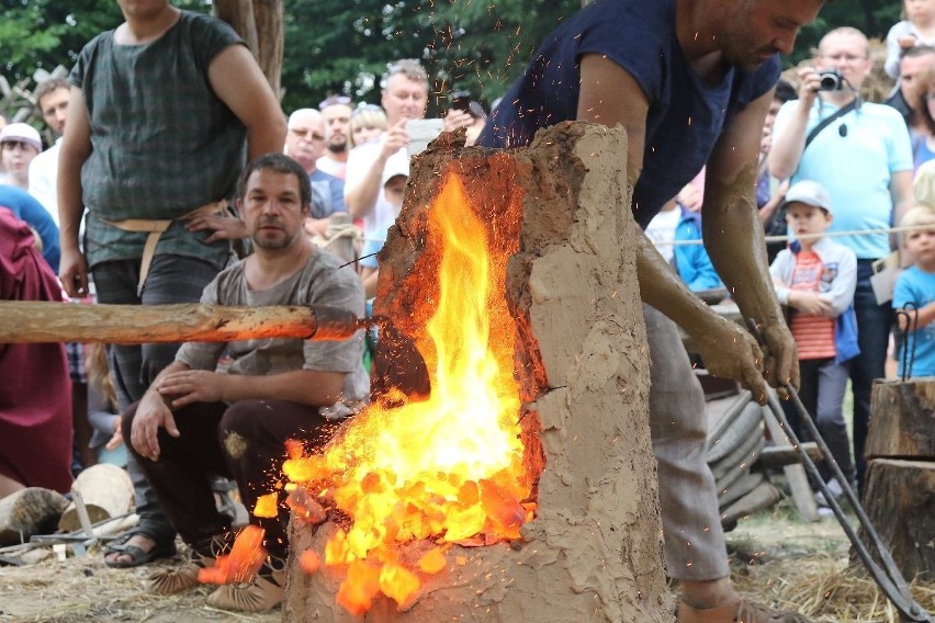 51. Dymarki w Nowej Słupi. Starożytne zaślubiny, pokazy bitew i rozbicie pieca dymarskiego