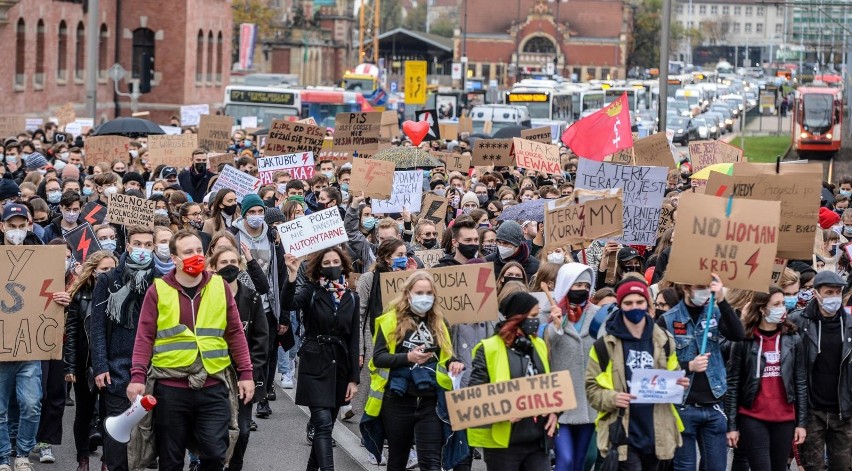 Protest studentów Politechniki Gdańskiej - przemarsz do...