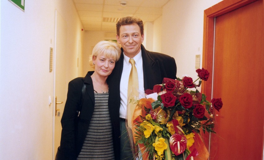 Jacek Borkowski z drugą żoną Elżbietą Jasińską