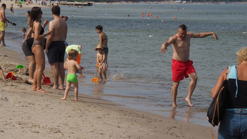 Zobaczcie, jak we wtorkowe południe wyglądała plaża...