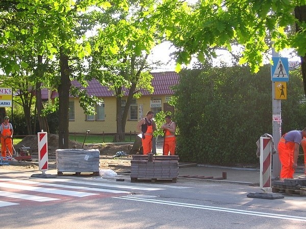 Remont chodnika na Sienkiewicza