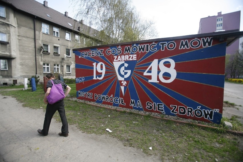 Wielkie Derby Śląska 2013 Górnik - Ruch: Wojna na murach trwa od lat [ZDJĘCIA]