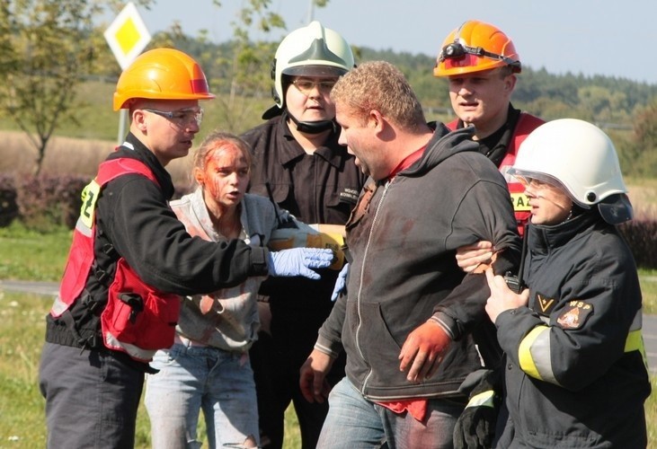 Katastrofa w Międzyrzeczu. Manewry ratownicze Medline 2011