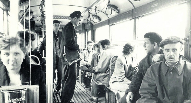 Jedna z pierwszych podróży częstochowskim tramwajem, w marcu...