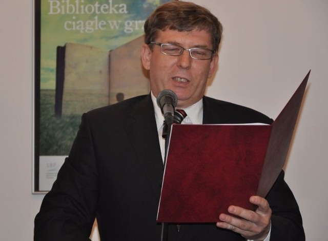 Dariusz Kowalczyk, dyrektor biblioteki opowiadał o dokonaniach placówki.