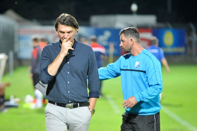 Trener Mirosław Dymek po meczu nie miał szczęśliwej miny.