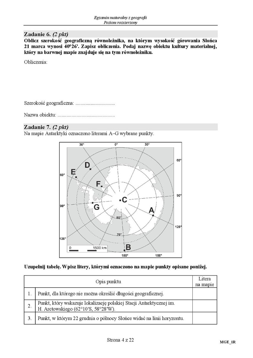 Stara matura 2016: GEOGRAFIA rozszerzona [ODPOWIEDZI, ARKUSZ...