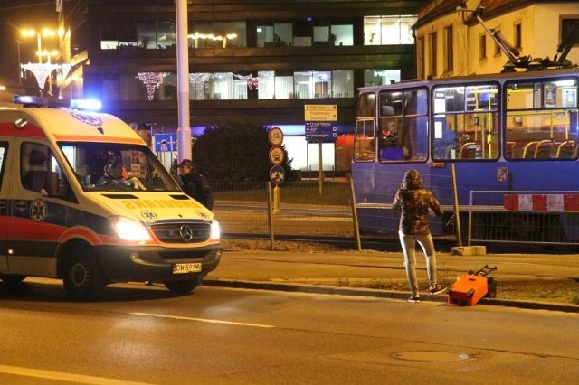 Wypadek na Kazimierza Wielkiego, Wrocław, 29.12.2015