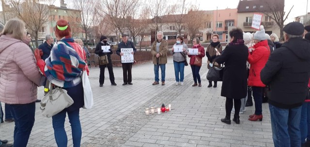 Manifestacja na Rynku.